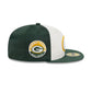 Green Bay Packers Throwback Satin 59FIFTY Fitted Hat