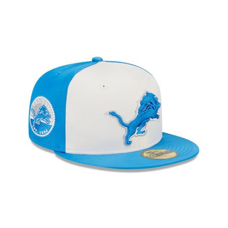Detroit Lions Throwback Satin 59FIFTY Fitted Hat