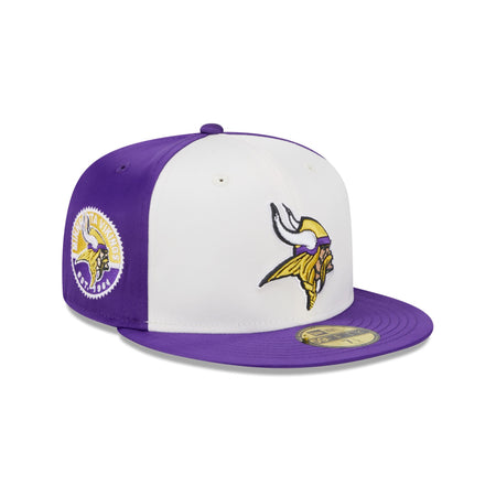Minnesota Vikings Throwback Satin 59FIFTY Fitted Hat