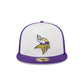 Minnesota Vikings Throwback Satin 59FIFTY Fitted