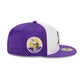 Minnesota Vikings Throwback Satin 59FIFTY Fitted Hat