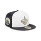 New Orleans Saints Throwback Satin 59FIFTY Fitted Hat