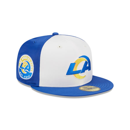 Los Angeles Rams Throwback Satin 59FIFTY Fitted Hat