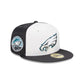 Philadelphia Eagles Throwback Satin 59FIFTY Fitted Hat