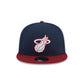 Miami Heat Color Pack Navy 9FIFTY Snapback Hat