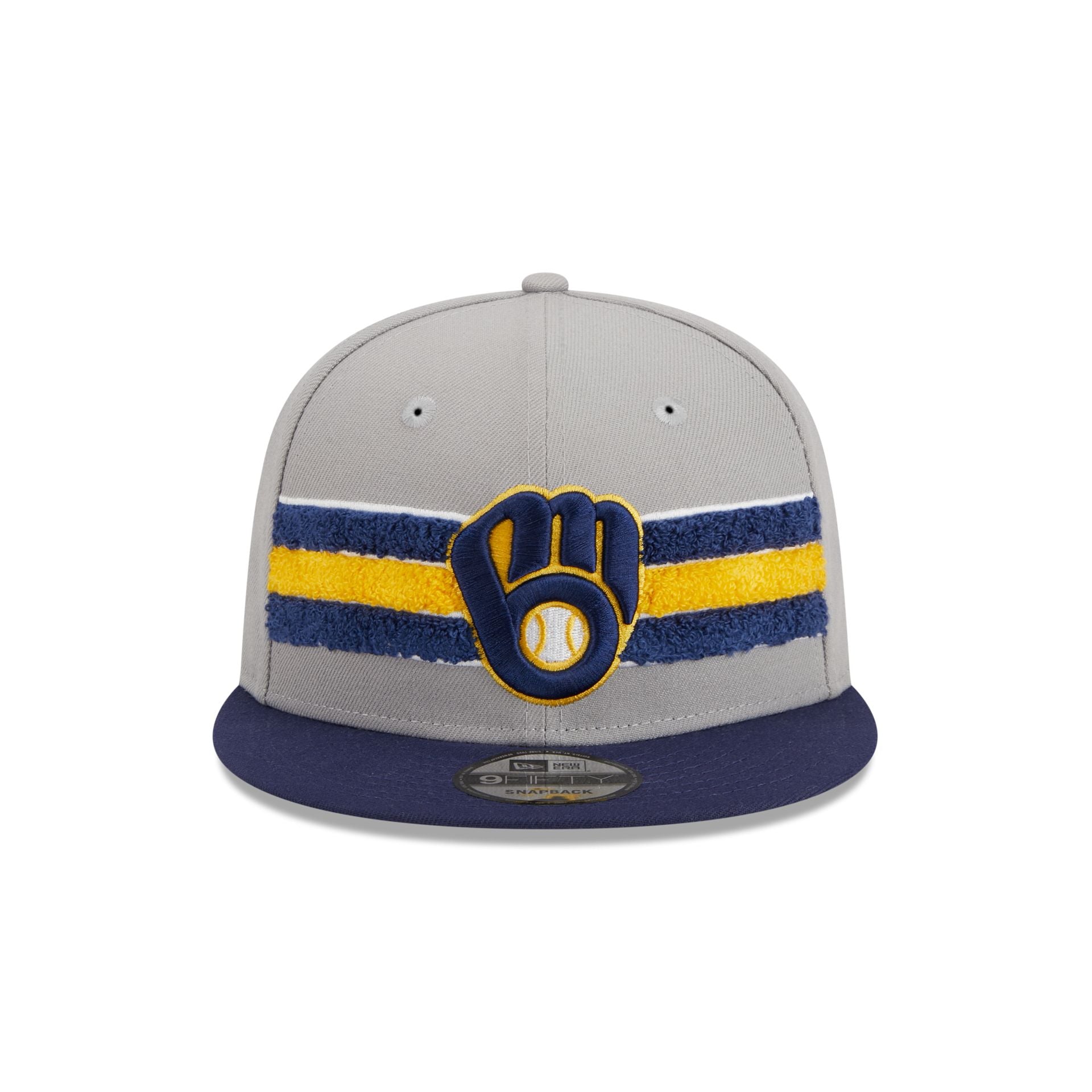 Milwaukee Brewers Lift Pass 9FIFTY Snapback Hat, Gray, MLB by New Era