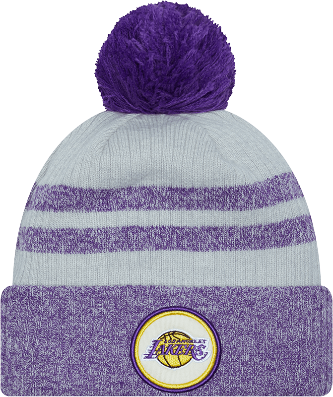Los Angeles Lakers Sport Night Pom Knit Hat