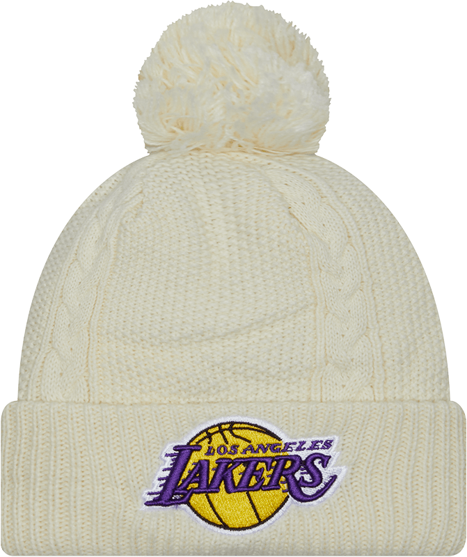 Los Angeles Lakers Sport Night Women's Pom Knit Hat