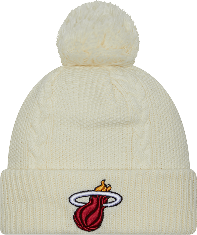 Miami Heat Sport Night Women's Pom Knit Hat