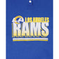 Los Angeles Rams Throwback Women's Mockneck Sweatshirt