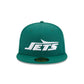 New York Jets Basic Green 59FIFTY Fitted Hat