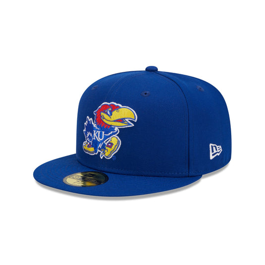 Kansas Jayhawks Blue 59FIFTY Fitted Hat - New Era Cap