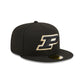 Purdue Boilermakers Black 59FIFTY Fitted Hat