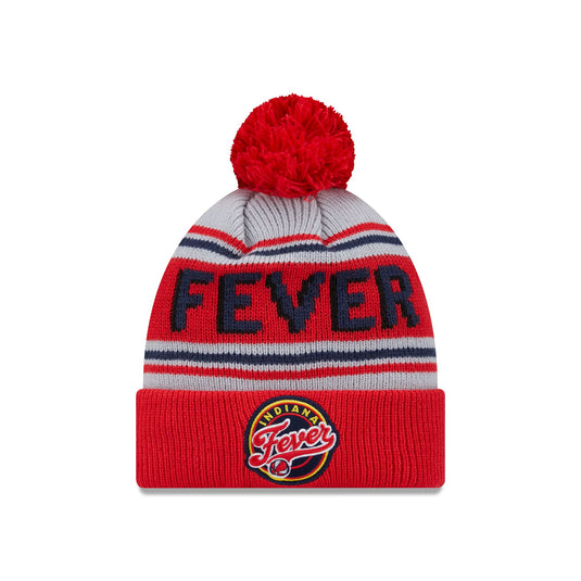 Indiana Fever 2024 Team Pom Knit Hat - New Era Cap