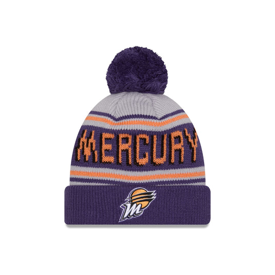Phoenix Mercury 2024 Team Pom Knit Hat - New Era Cap