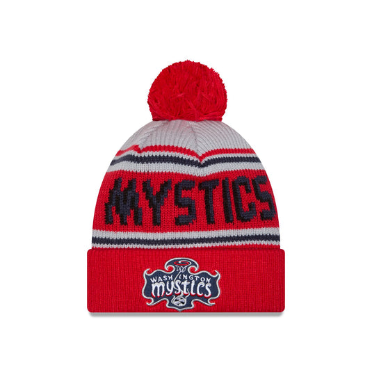 Washington Mystics 2024 Team Pom Knit Hat - New Era Cap