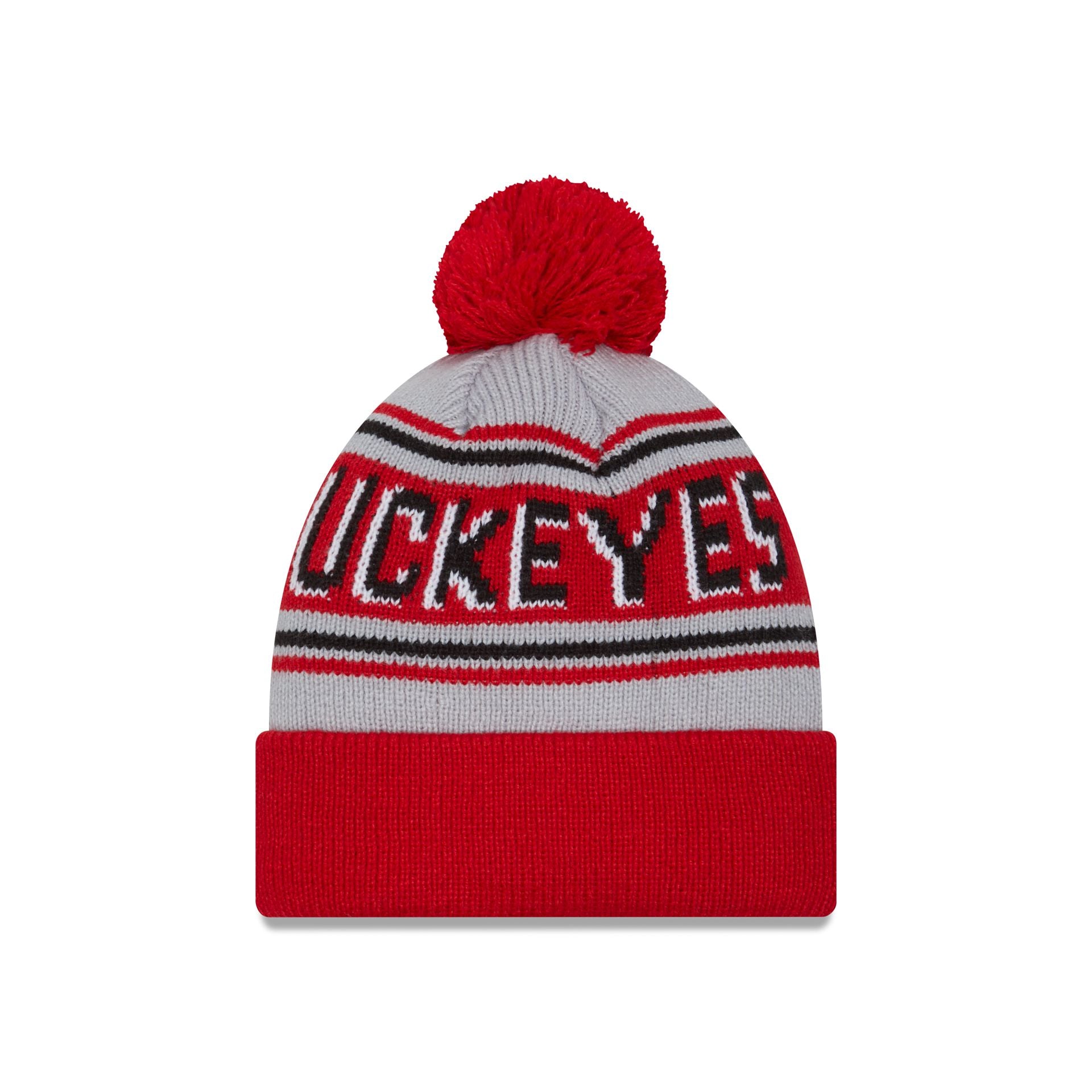 Ohio State Buckeyes Go-To Pom Knit Hat