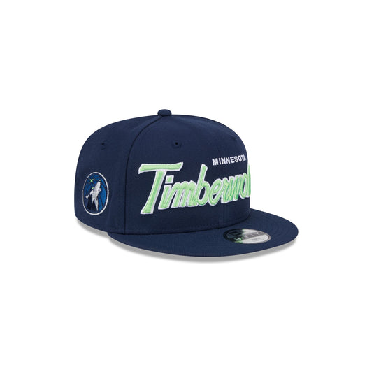 Minnesota Timberwolves Script Kids 9FIFTY Snapback Hat - New Era Cap