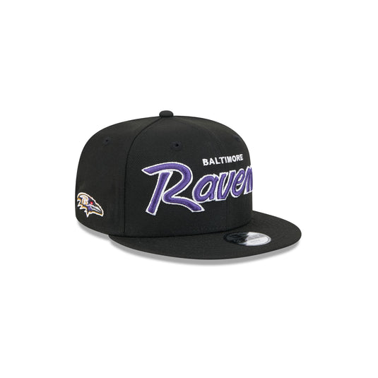 Baltimore Ravens Script Kids 9FIFTY Snapback Hat - New Era Cap