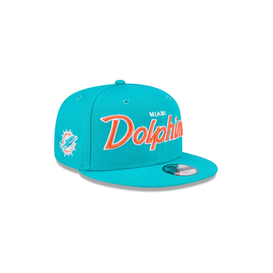Miami Dolphins Script Kids 9FIFTY Snapback Hat - New Era Cap