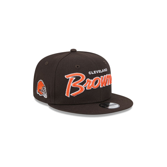 Cleveland Browns Script Kids 9FIFTY Snapback Hat - New Era Cap