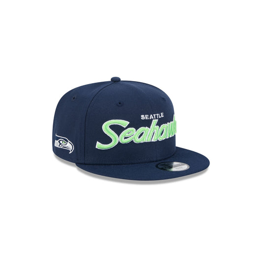 Seattle Seahawks Script Kids 9FIFTY Snapback Hat - New Era Cap