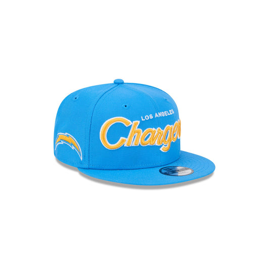 Los Angeles Chargers Script Kids 9FIFTY Snapback Hat - New Era Cap