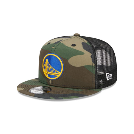Golden State Warriors Camo 9FIFTY Trucker Snapback Hat