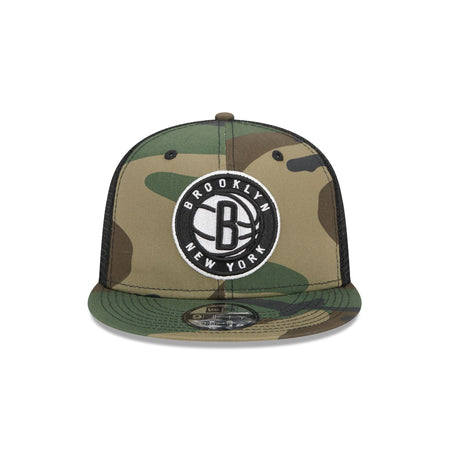 Brooklyn Nets Camo 9FIFTY Trucker Snapback Hat