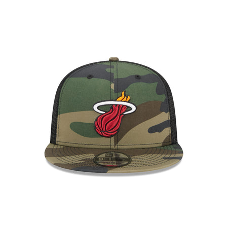Miami Heat Camo 9FIFTY Trucker Snapback Hat