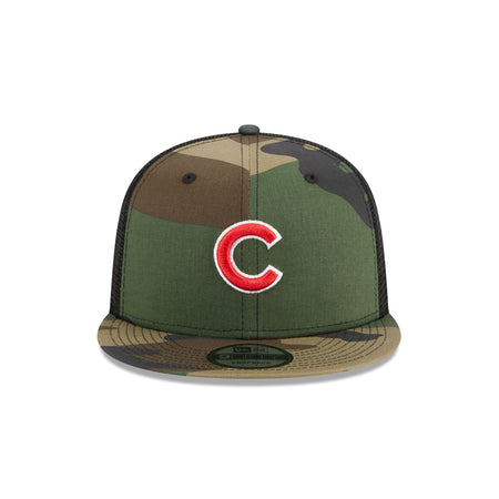 Chicago Cubs Camo 9FIFTY Trucker Snapback Hat