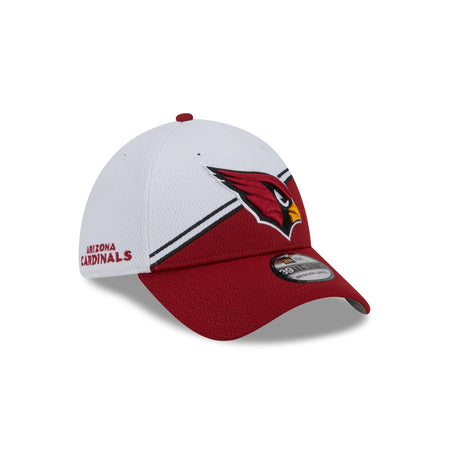 Arizona Cardinals 2023 Sideline White 39THIRTY Stretch Fit Hat