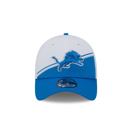 Detroit Lions 2023 Sideline White 39THIRTY Stretch Fit Hat