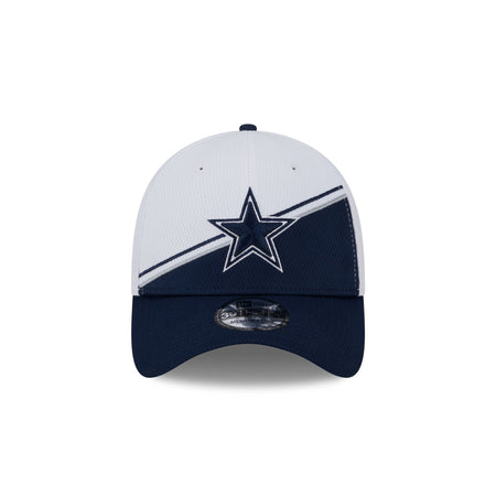 Dallas Cowboys 2023 Sideline White 39THIRTY Stretch Fit Hat