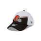 Cleveland Browns 2023 Sideline White 39THIRTY Stretch Fit