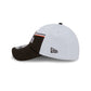 Cleveland Browns 2023 Sideline White 39THIRTY Stretch Fit Hat