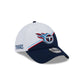 Tennessee Titans 2023 Sideline White 39THIRTY Stretch Fit