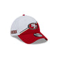 San Francisco 49ers 2023 Sideline White 39THIRTY Stretch Fit