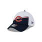 Chicago Bears 2023 Sideline White 39THIRTY Stretch Fit Hat