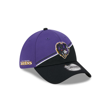 Baltimore Ravens 2023 Sideline 39THIRTY Stretch Fit Hat