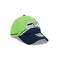 Seattle Seahawks 2023 Sideline 39THIRTY Stretch Fit Hat