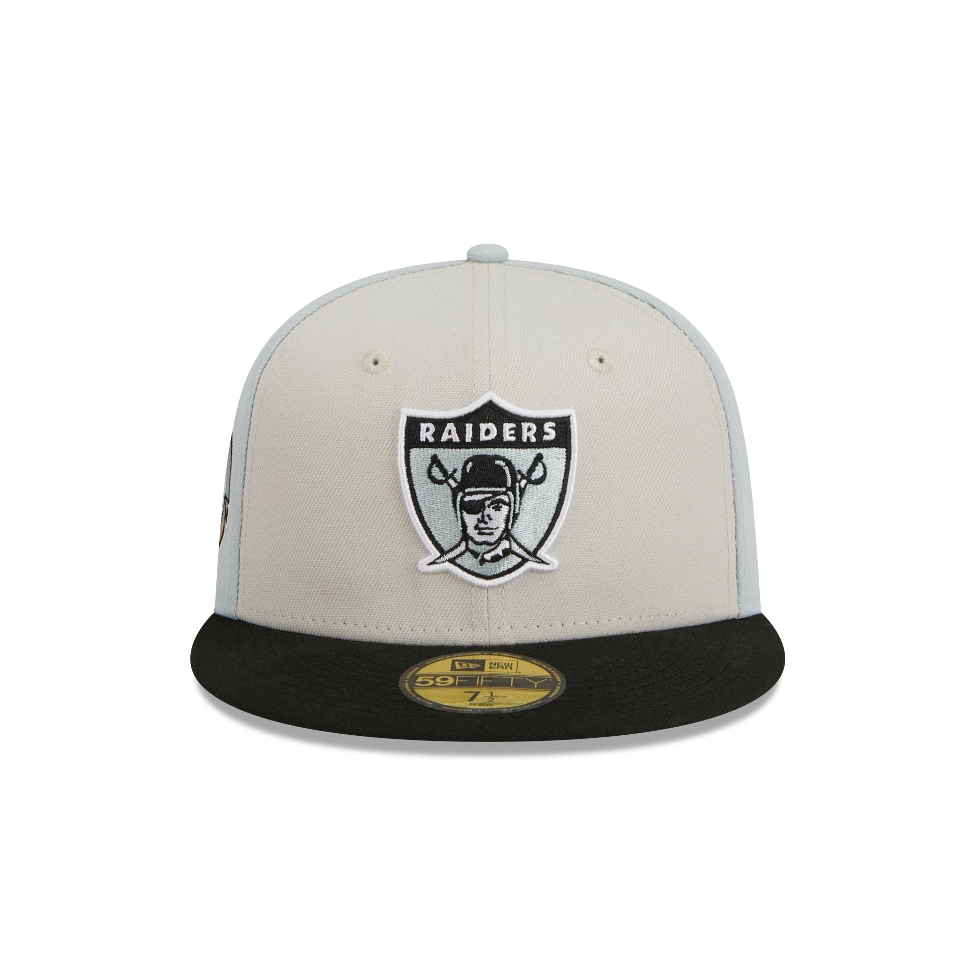 Men's Las Vegas Raiders New Era Gray City Describe 59FIFTY Fitted Hat