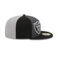 Las Vegas Raiders 2023 Sideline Gray 59FIFTY Fitted Hat
