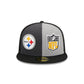 Pittsburgh Steelers 2023 Sideline Gray 59FIFTY Fitted