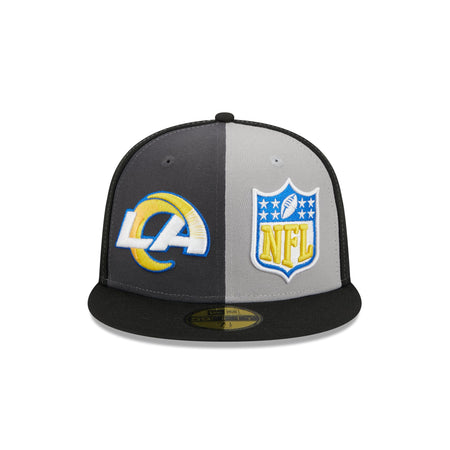 Los Angeles Rams 2023 Sideline Gray 59FIFTY Fitted Hat