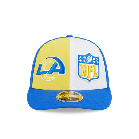 Los Angeles Rams 2023 Sideline Low Profile 59FIFTY Fitted Hat