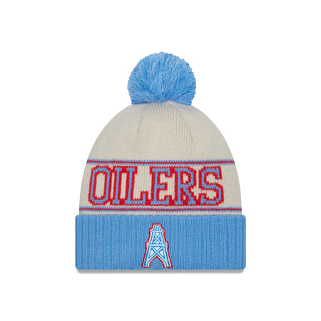 Oilers 2023 Cold Weather Historic Pom Knit Hat