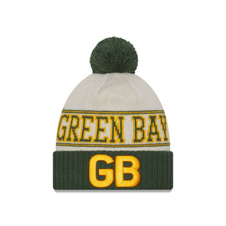 Green Bay Packers 2023 Cold Weather Historic Pom Knit Hat