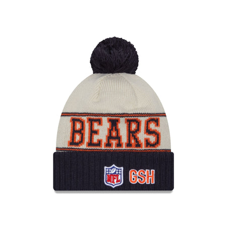 Chicago Bears 2023 Cold Weather Historic Pom Knit Hat