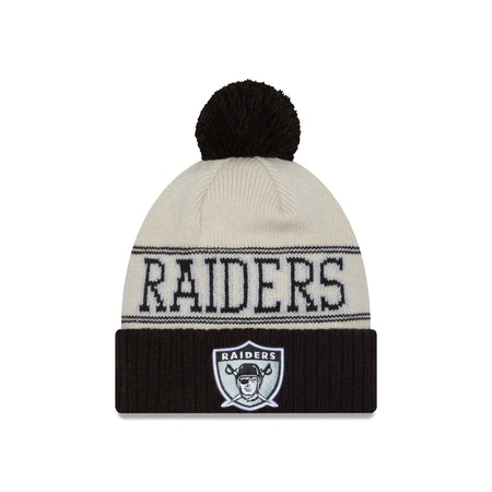 Las Vegas Raiders 2023 Cold Weather Historic Pom Knit Hat